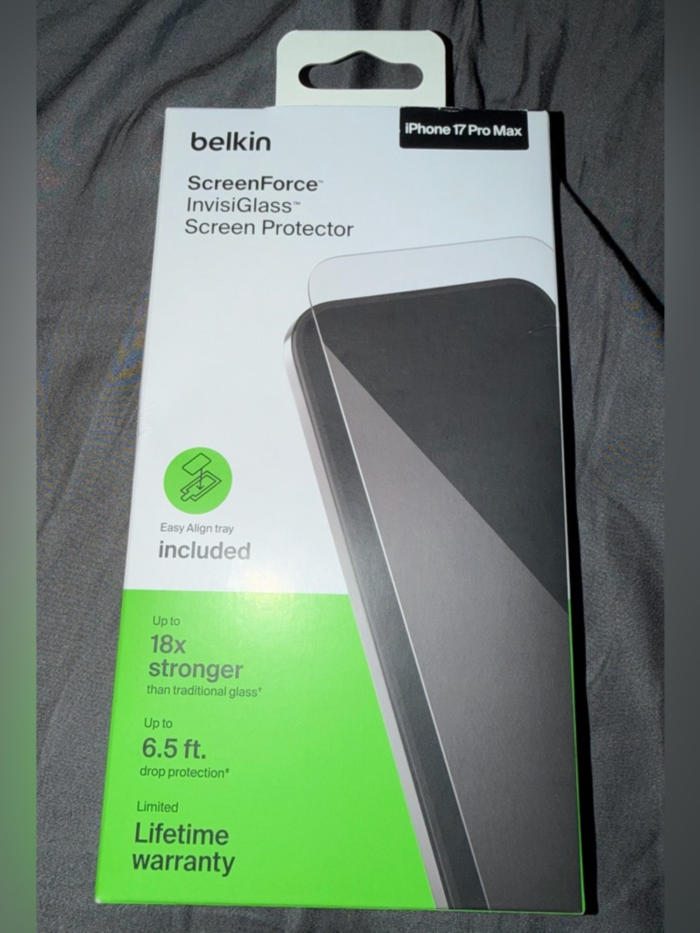 New Belkin iPhone 17 Pro Max Screen Protector